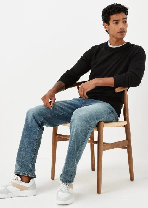 Black Soft Touch Crewneck Jumper - S Image 4