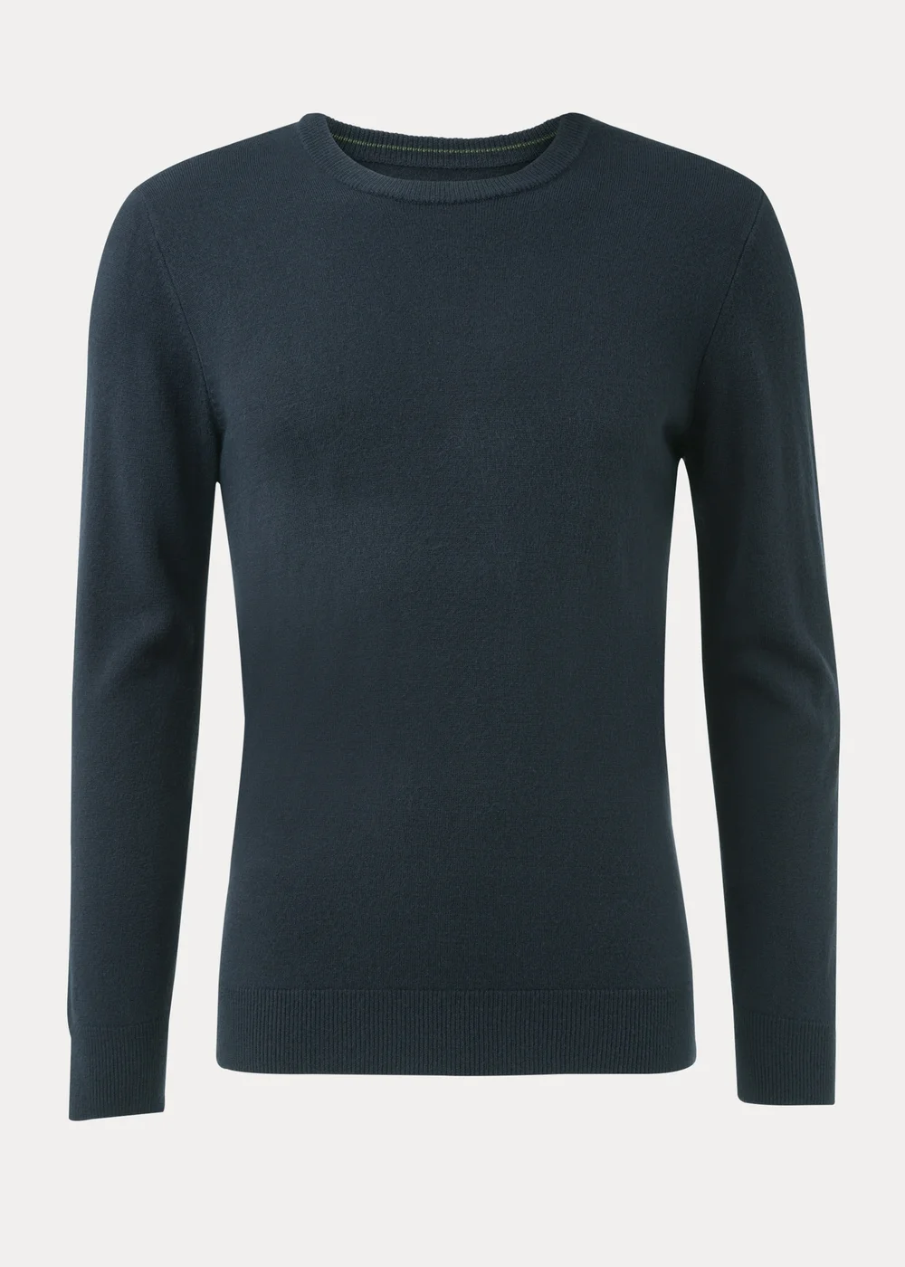 Navy Soft Touch Crew Neck Jumper - S Image 5