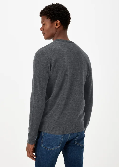 Charcoal Soft Touch V-Neck Jumper - S Image 2