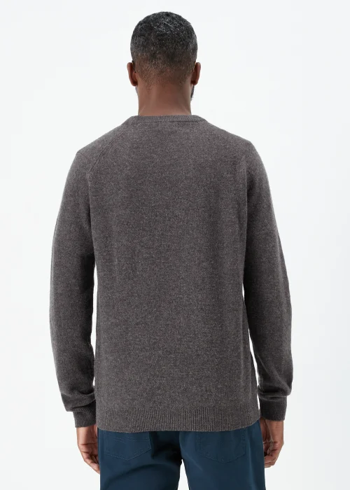 Lincoln Charcoal 100% Lambswool Crewneck Jumper - S Image 2