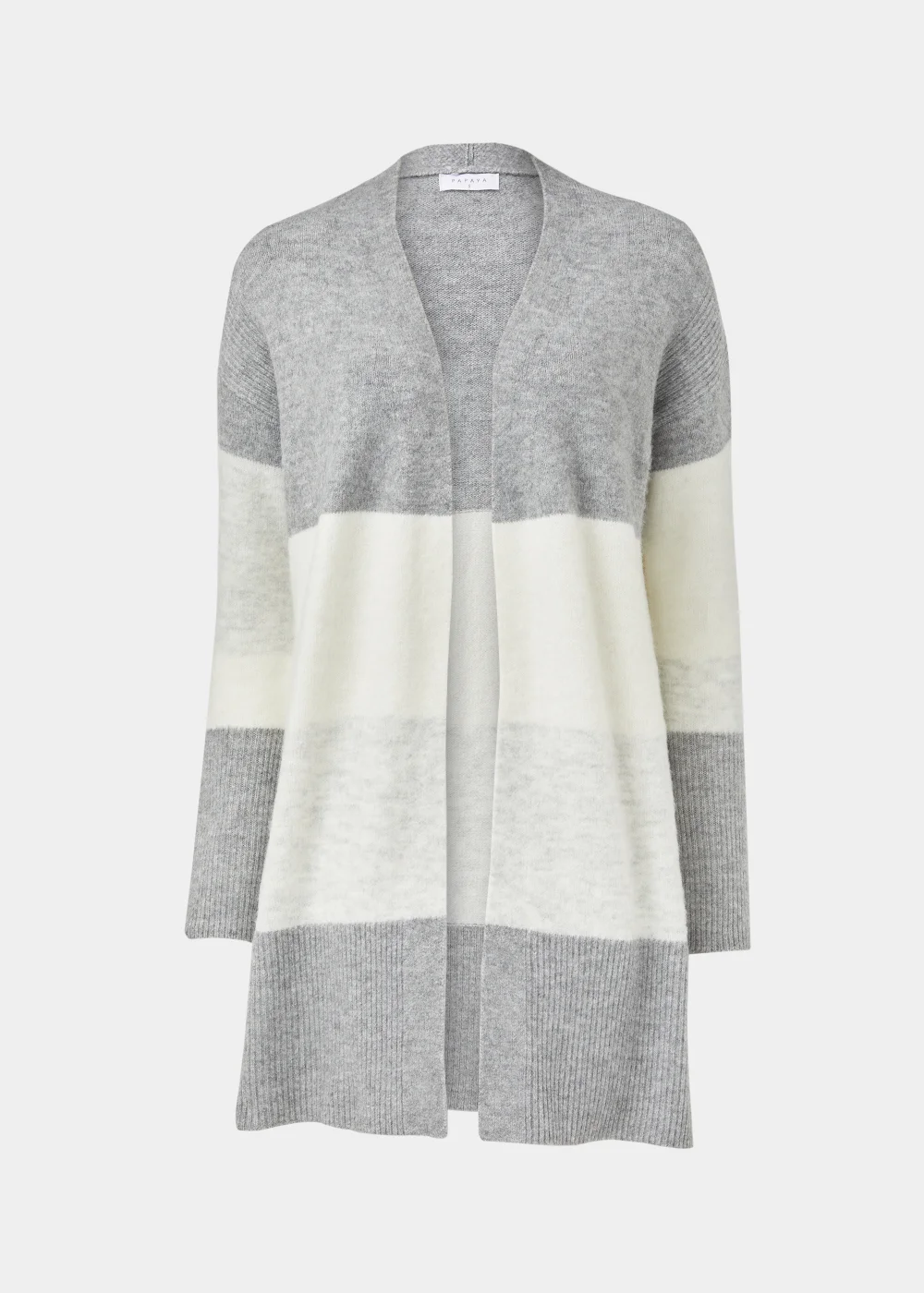 Grey Marl Colour Block Cardigan - XS Image 5