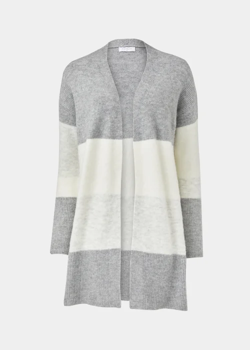 Grey Marl Colour Block Cardigan - XS Image 5