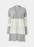 Grey Marl Colour Block Cardigan - XS Image 5