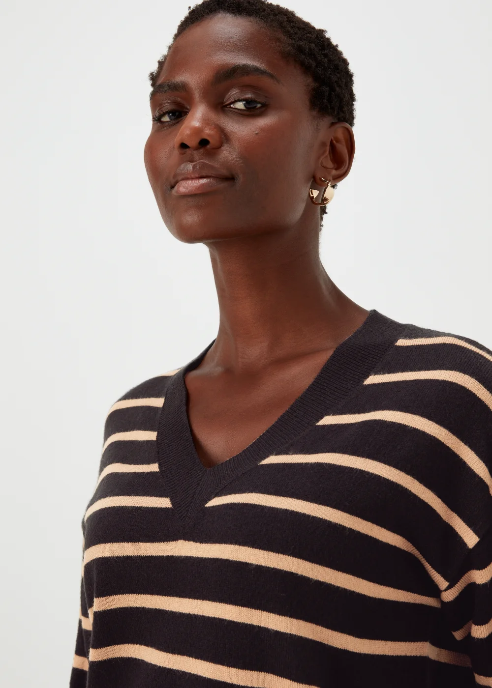 Black Stripe Soft Touch Jumper - 8 Image 3