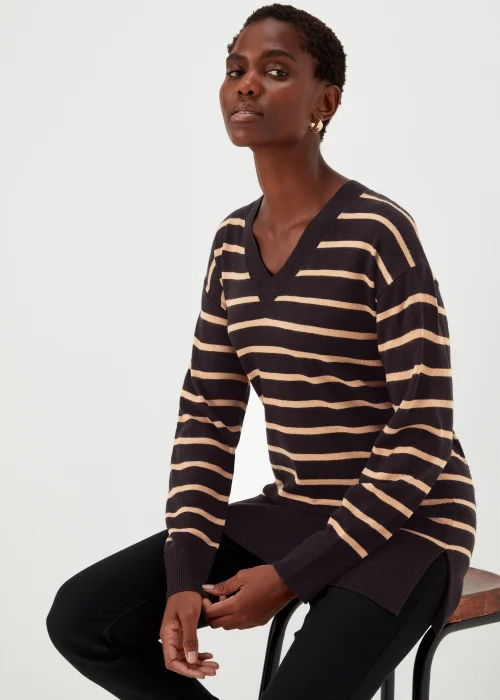 Black Stripe Soft Touch Jumper - 8 Image 4