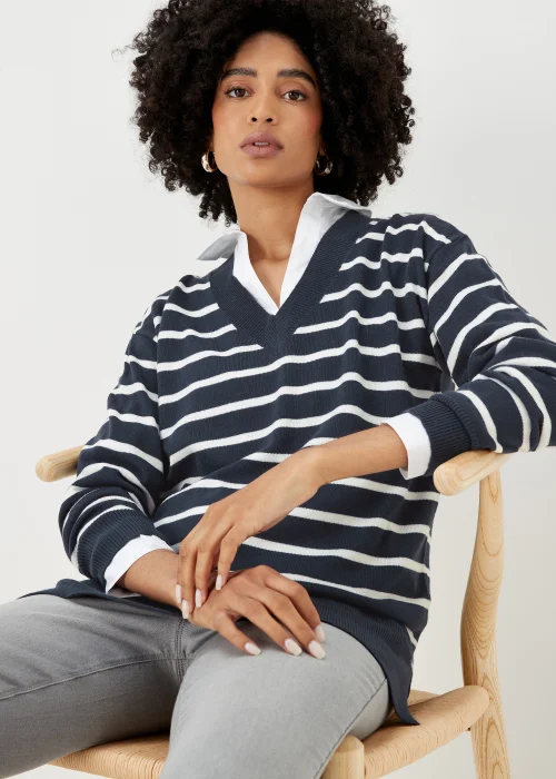 Navy Stripe Soft Touch Jumper - 8 Image 4