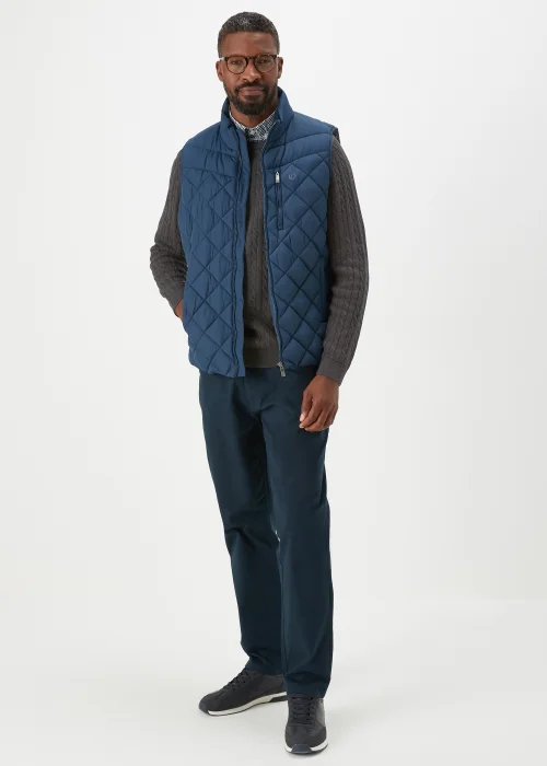 Lincoln Charcoal Mock Shirt Cable Knit Jumper - Small Image 4