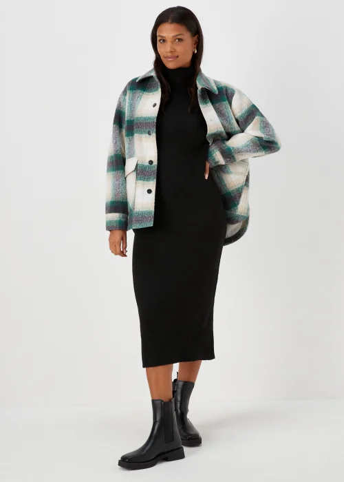 Black Roll Neck Knitted Dress - XS Image 4
