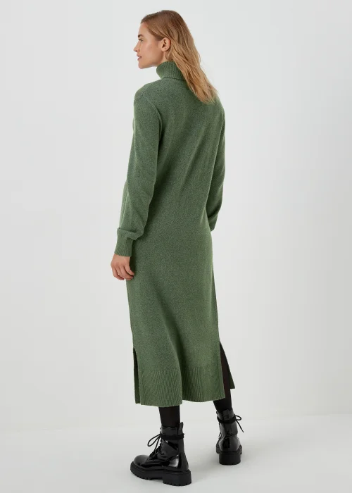 Green Roll Neck Knitted Dress - XS Image 2