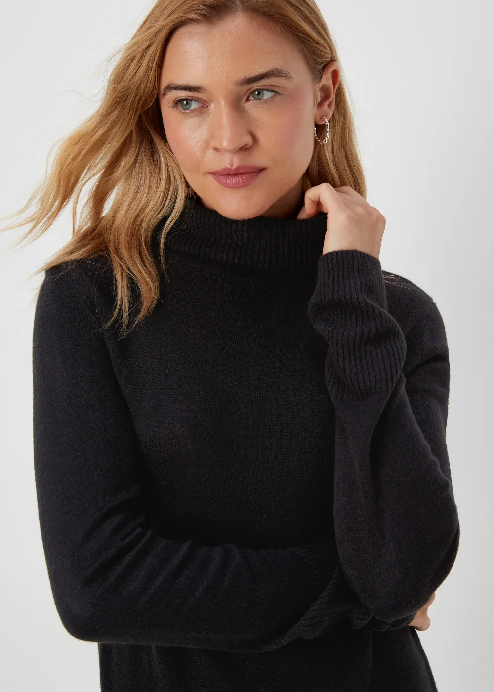 Black Super Soft Roll Neck Jumper - 8 Image 3