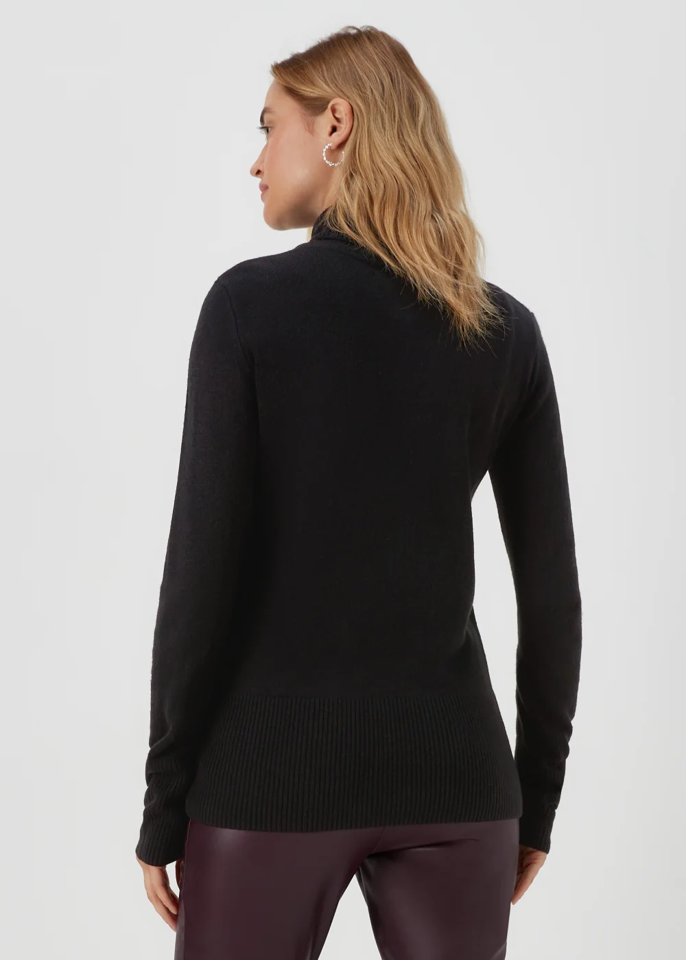 Black Super Soft Roll Neck Jumper - 8 Image 2