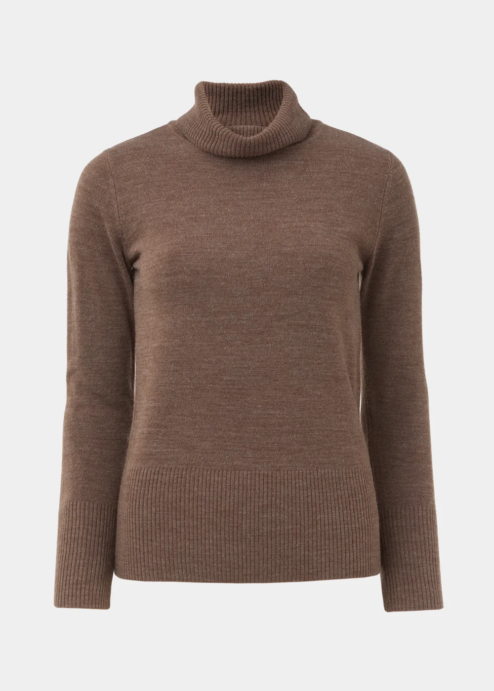 Brown Super Soft Roll Neck Jumper - 8 Image 5