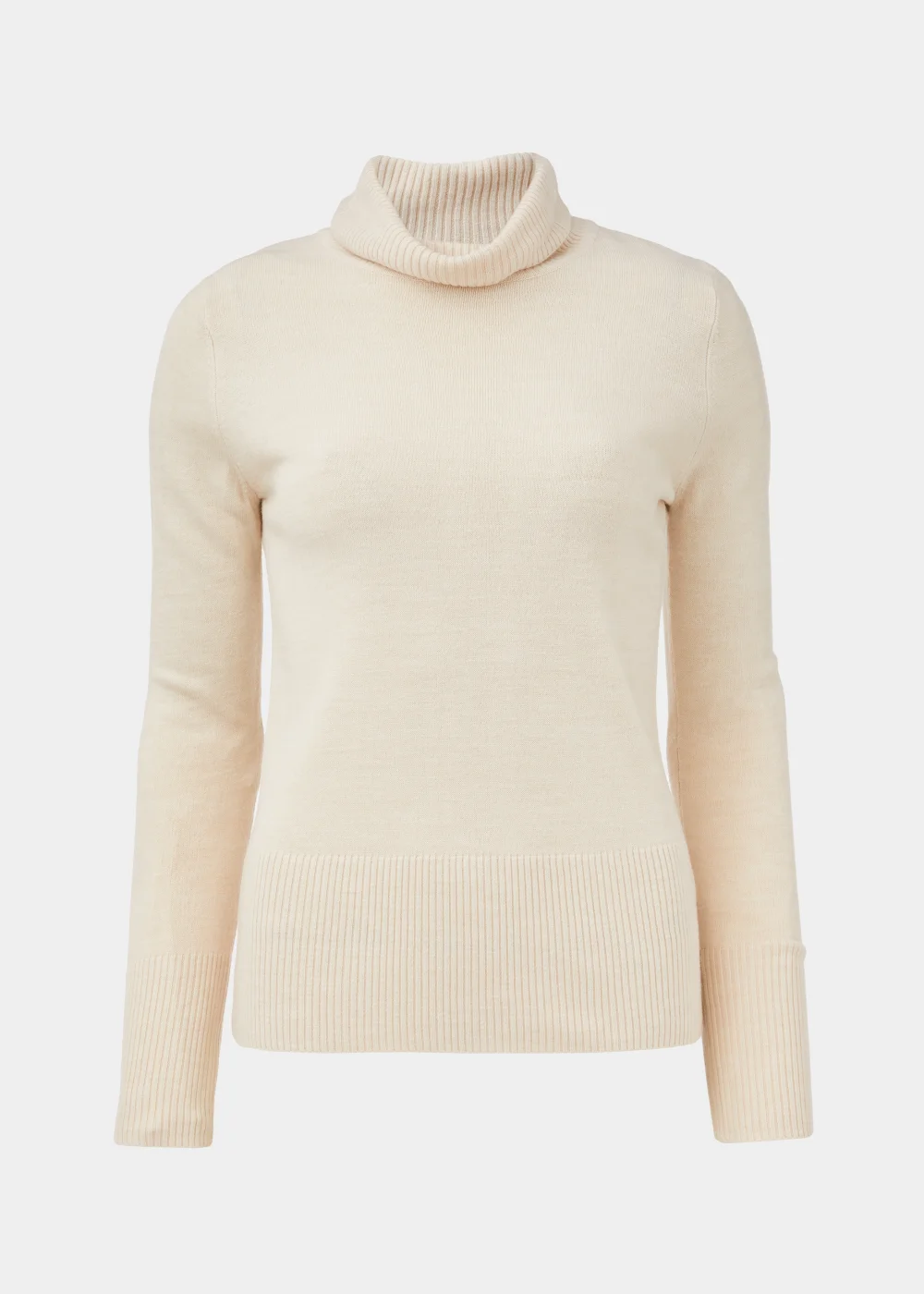 Taupe Super Soft Roll Neck Jumper - 8 Image 5
