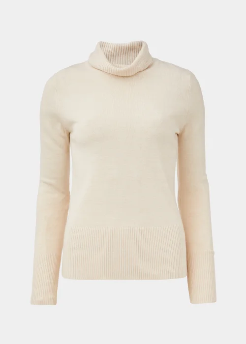 Taupe Super Soft Roll Neck Jumper - 8 Image 5