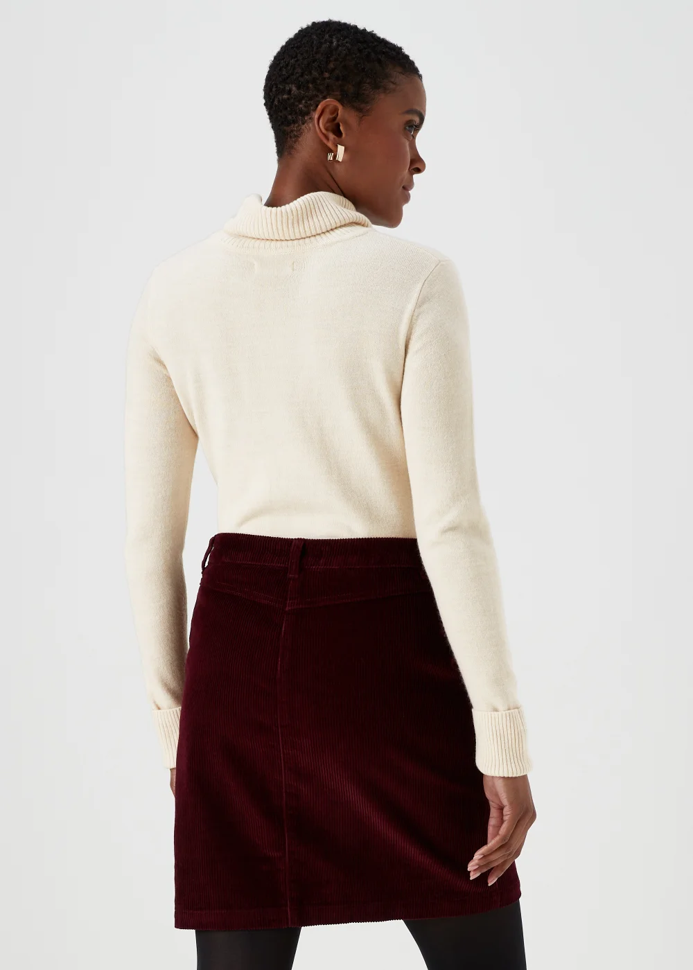Taupe Super Soft Roll Neck Jumper - 8 Image 2