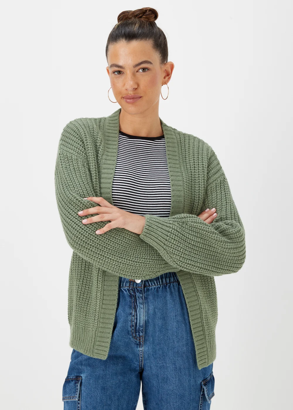 Green Acrylic Cardigan - XS Image 1