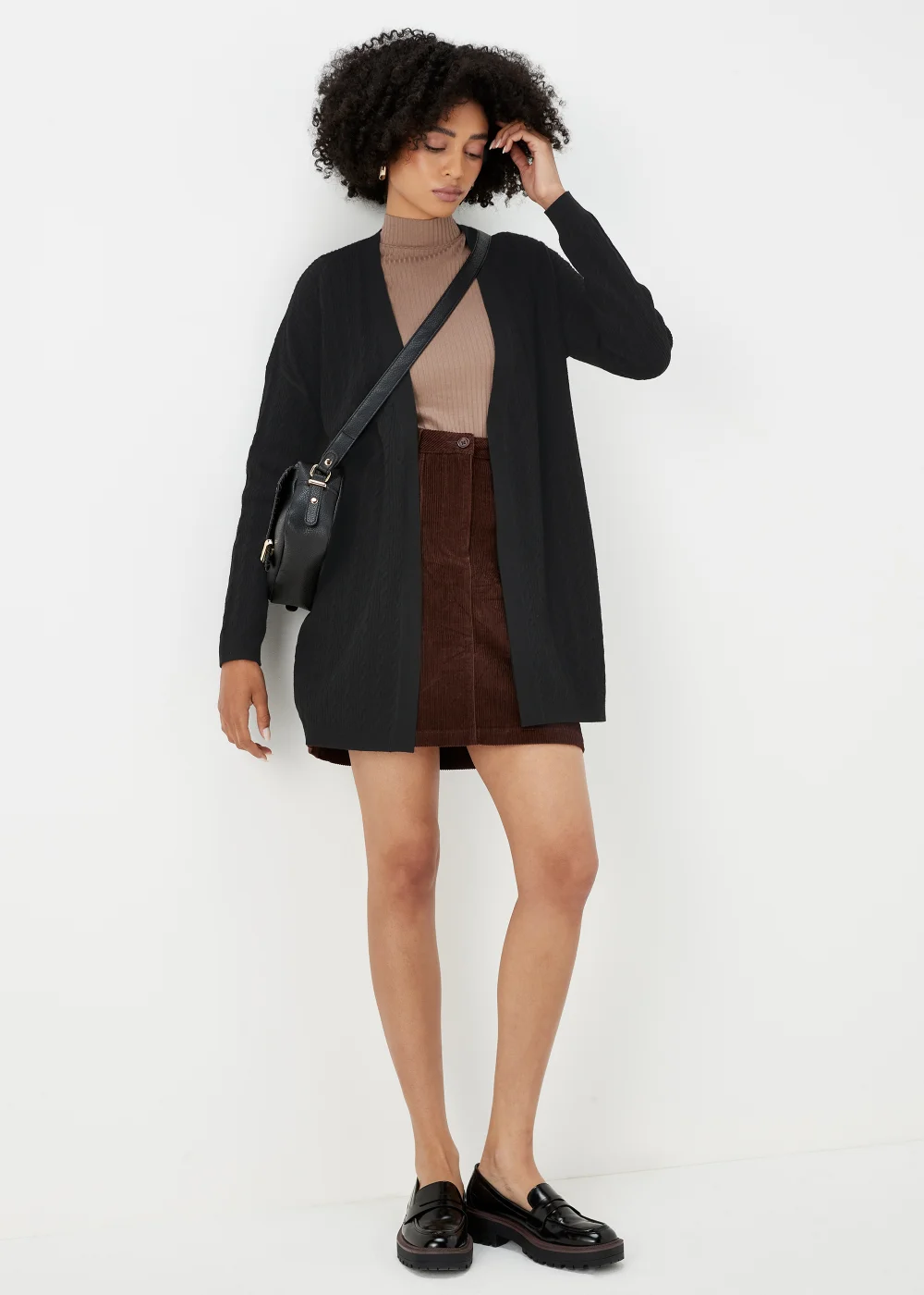 Black Baby Cable Cardigan - XS Image 4