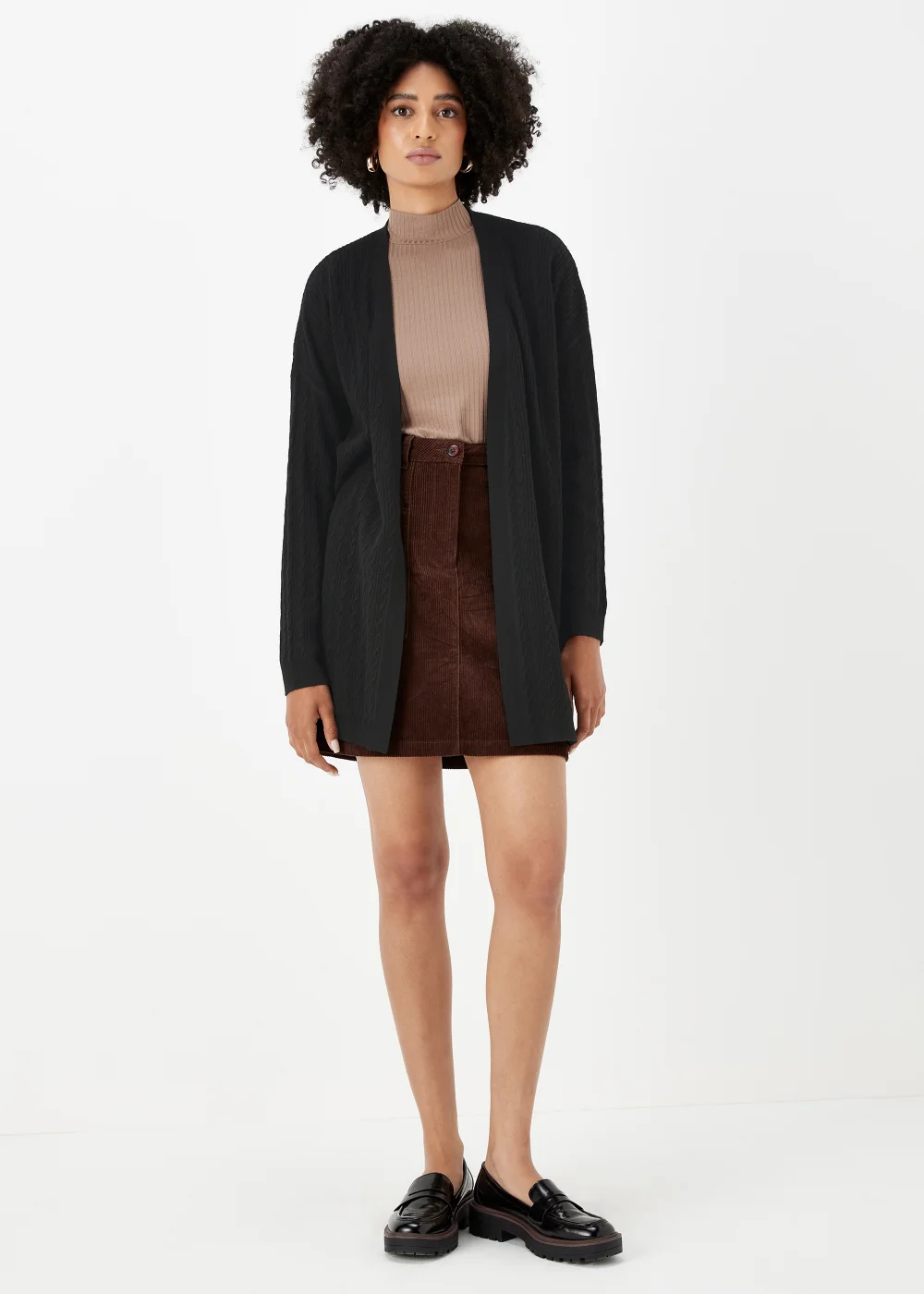 Black Baby Cable Cardigan - XS Image 1