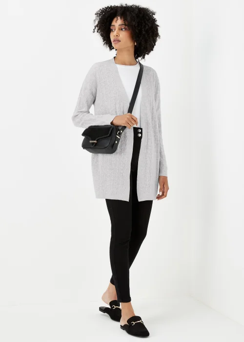 Grey Baby Cable Knit Cardigan - XS Image 1