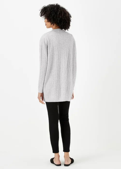 Grey Baby Cable Knit Cardigan - XS Image 2
