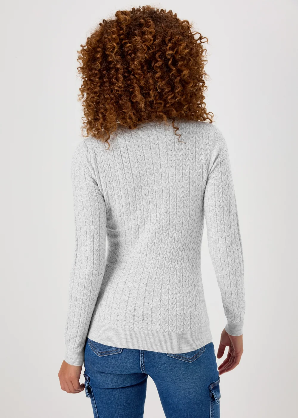 Grey Baby Cable Jumper - 22 Image 2