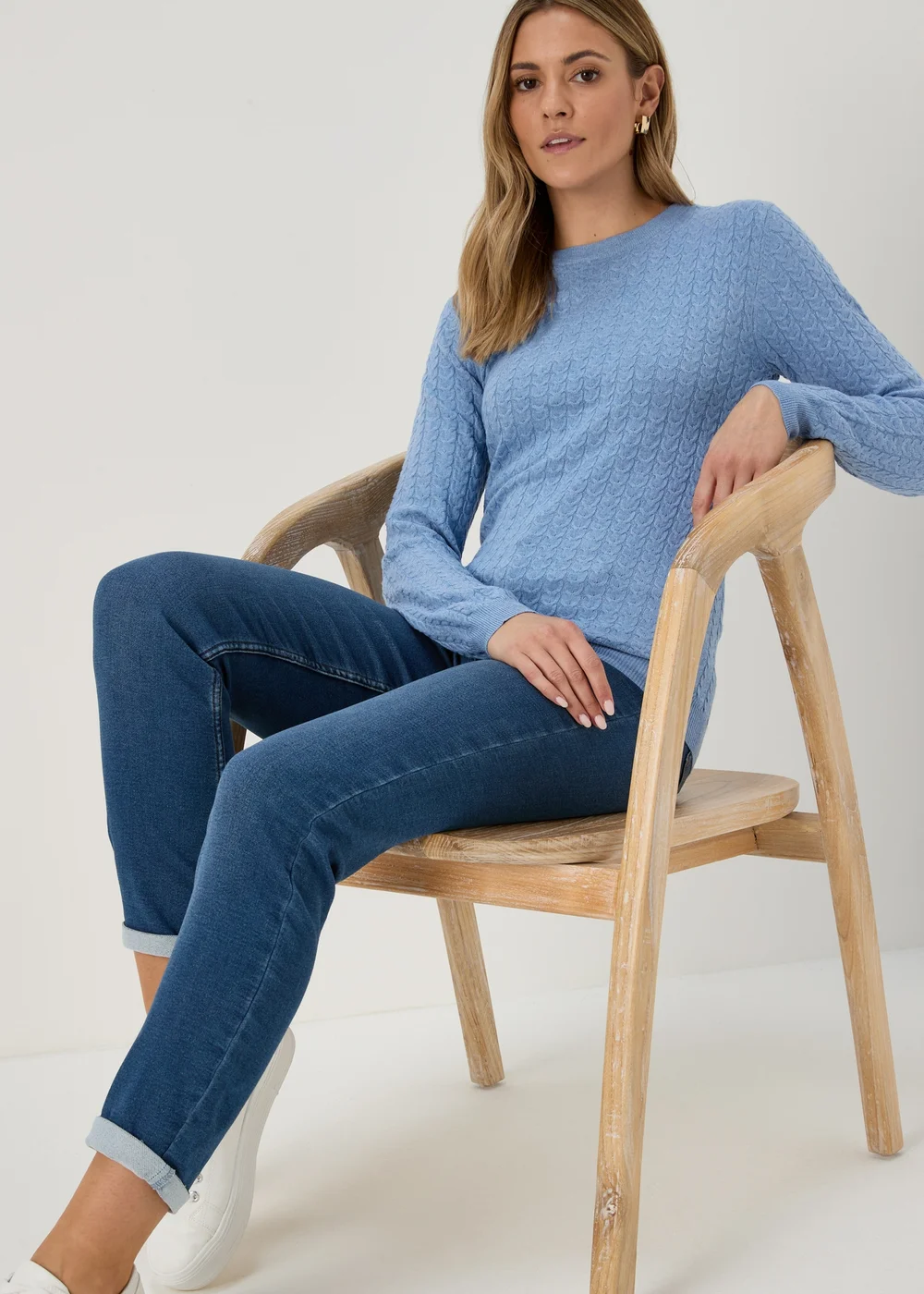 Blue Baby Cable Jumper - 8 Image 4