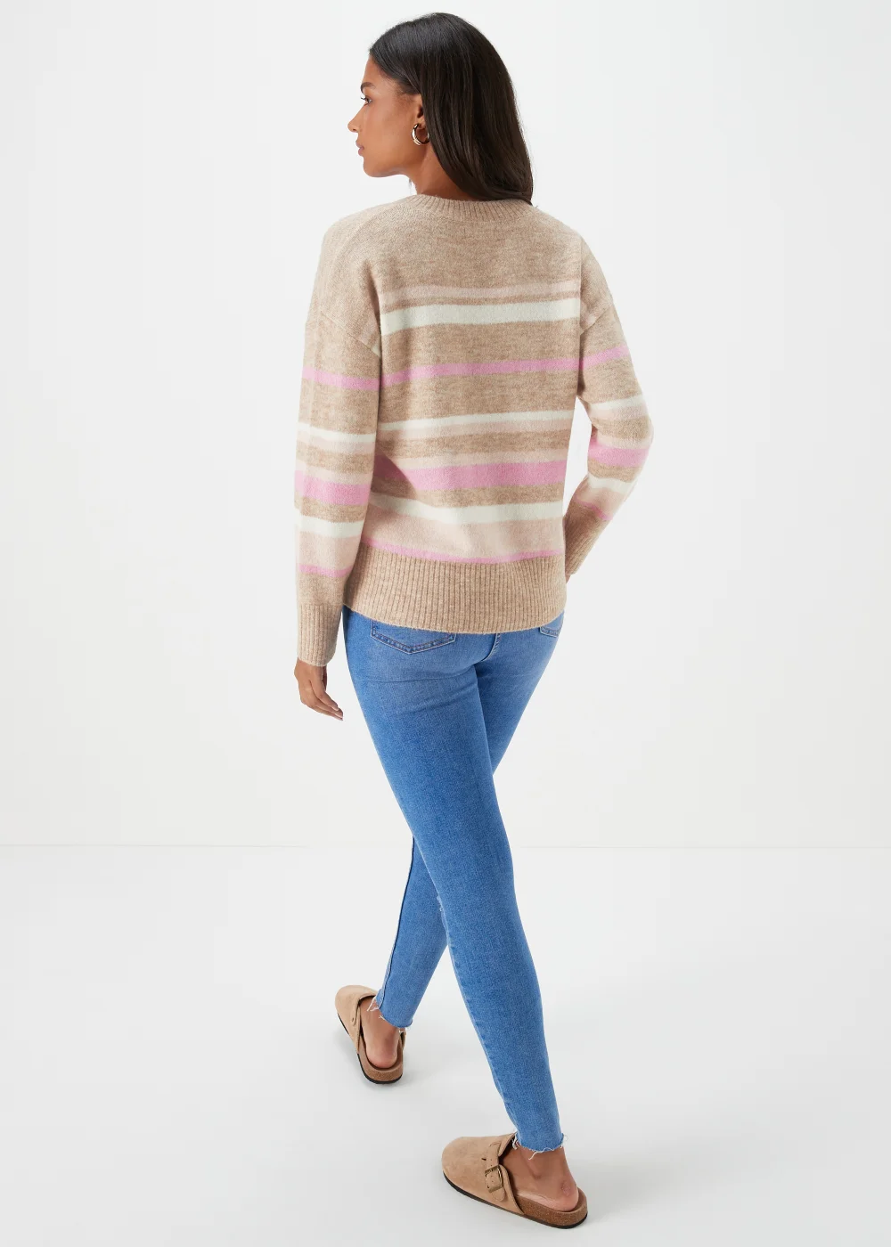 Multicoloured V Neck Jumper - XS Image 2