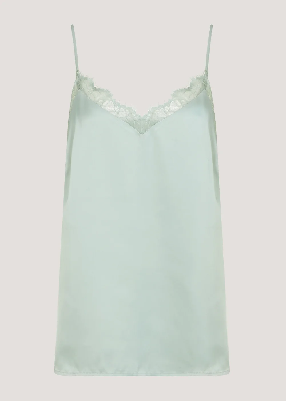 Mint Lace Trim Cami Top - Size 8 Image 5