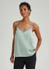 Mint Lace Trim Cami Top - Size 8 Image 1