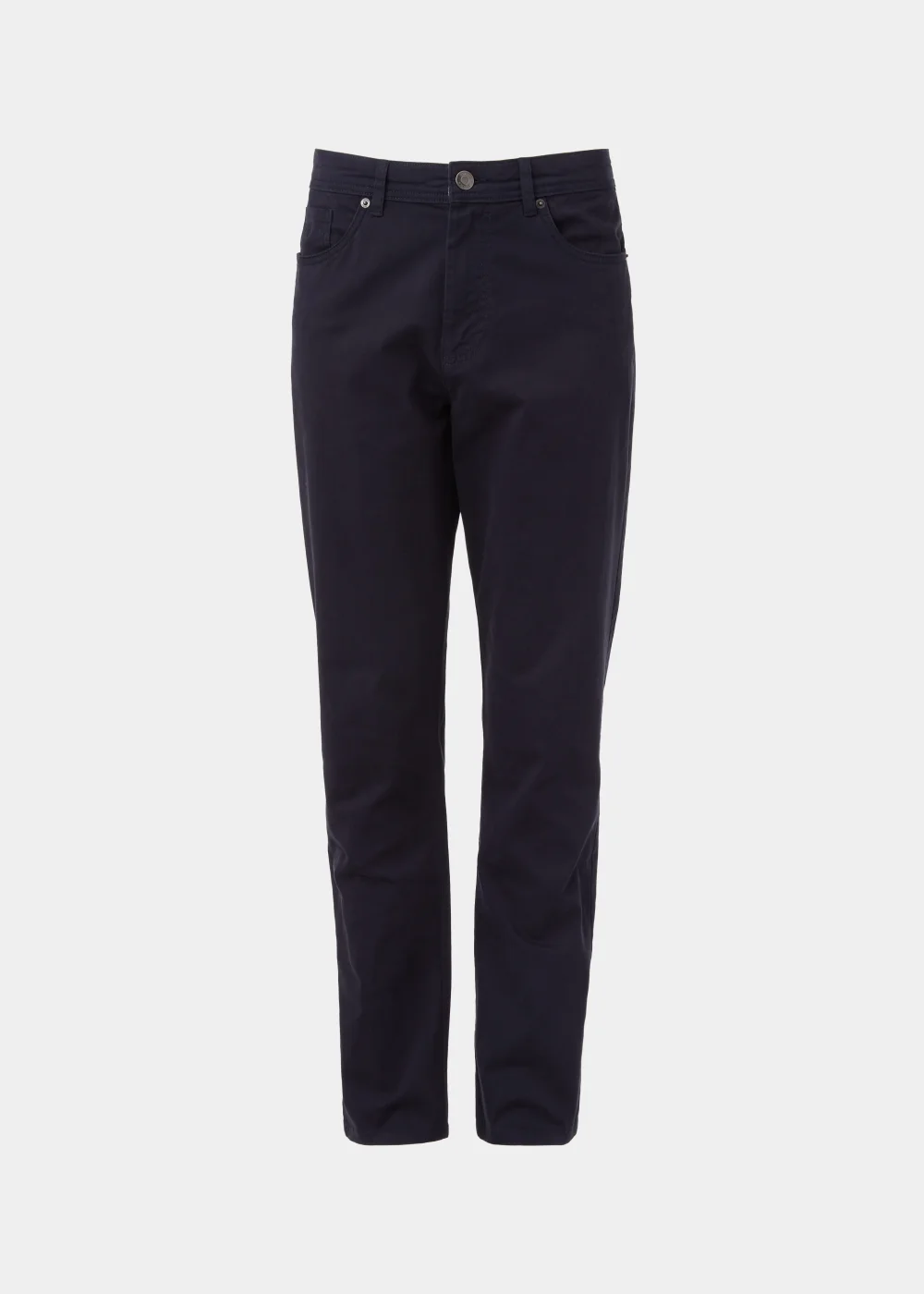 Lincoln Navy 5 Pocket Trousers - 32 Waist Regular Image 5