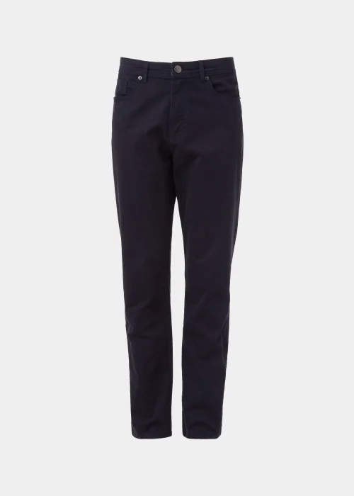 Lincoln Navy 5 Pocket Trousers - 32 Waist Regular Image 5