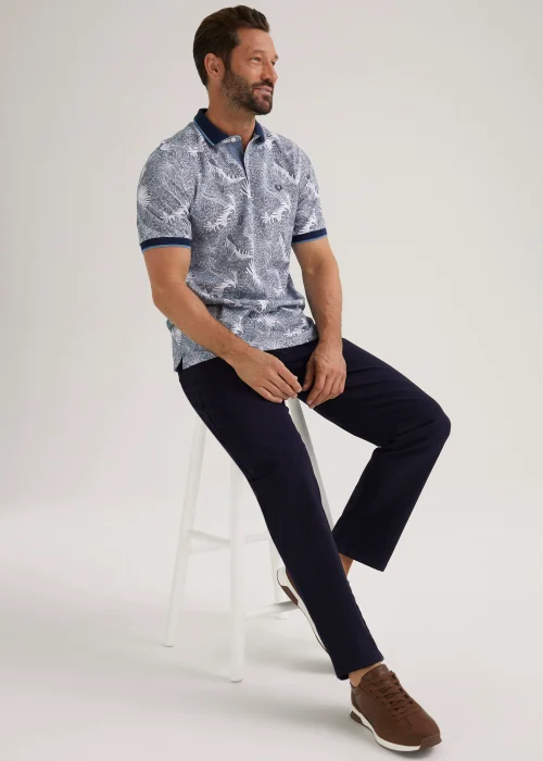 Lincoln Navy 5 Pocket Trousers - 32 Waist Regular Image 4