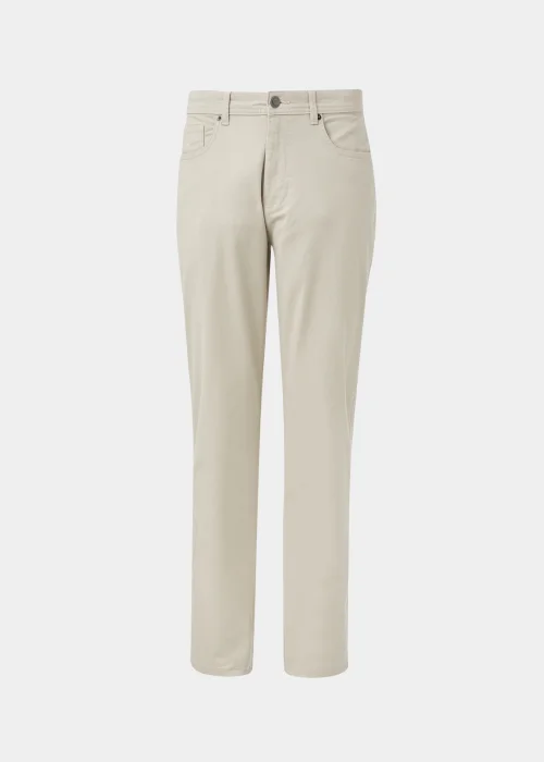 Lincoln Bone 5 Pocket Trousers - 32 Waist Regular Image 5