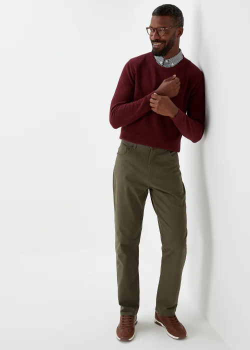 Lincoln Khaki 5 Pocket Trousers - 32 Waist Regular Image 4
