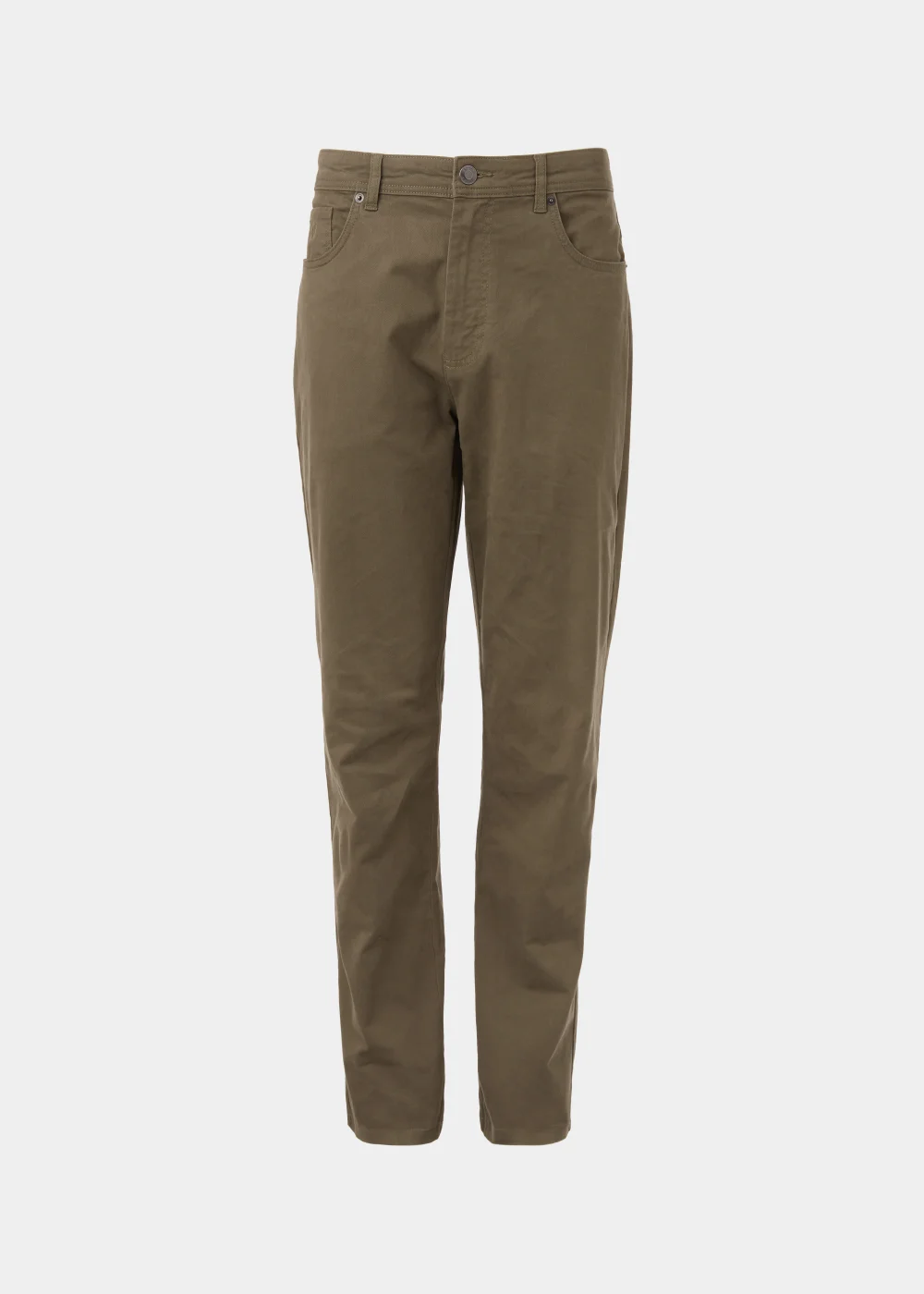 Lincoln Khaki 5 Pocket Trousers - 32 Waist Regular Image 5