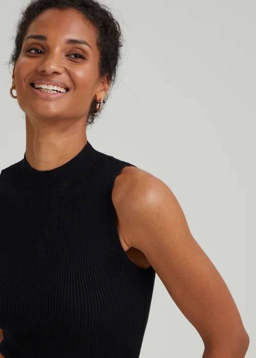 Et Vous Black Knitted Vest Top - 8 Image 3