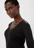 Et Vous Black Knitted Button Dress - 8 Image 3