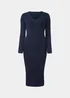 Et Vous Navy Knitted Button Dress - 8 Image 5