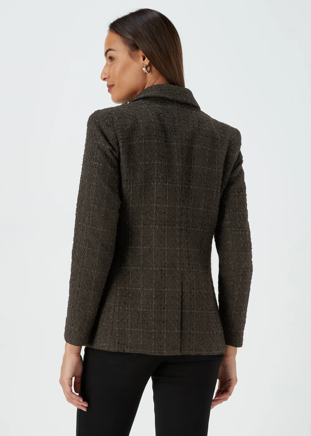 Et Vous Black Textured Blazer - 8 Image 2