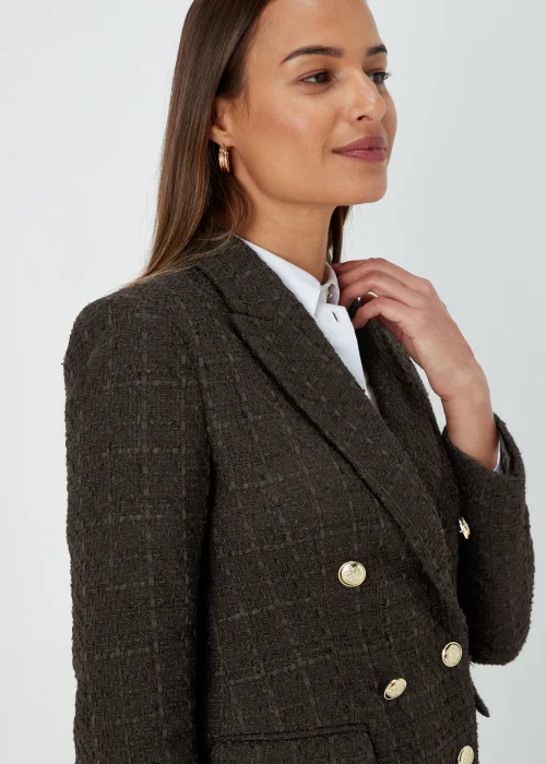 Et Vous Black Textured Blazer - 8 Image 3