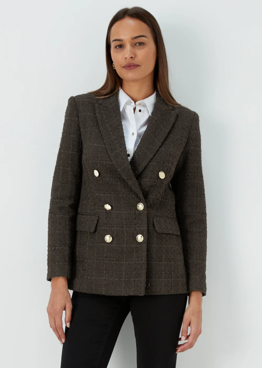 Et Vous Black Textured Blazer - 8 Image 1