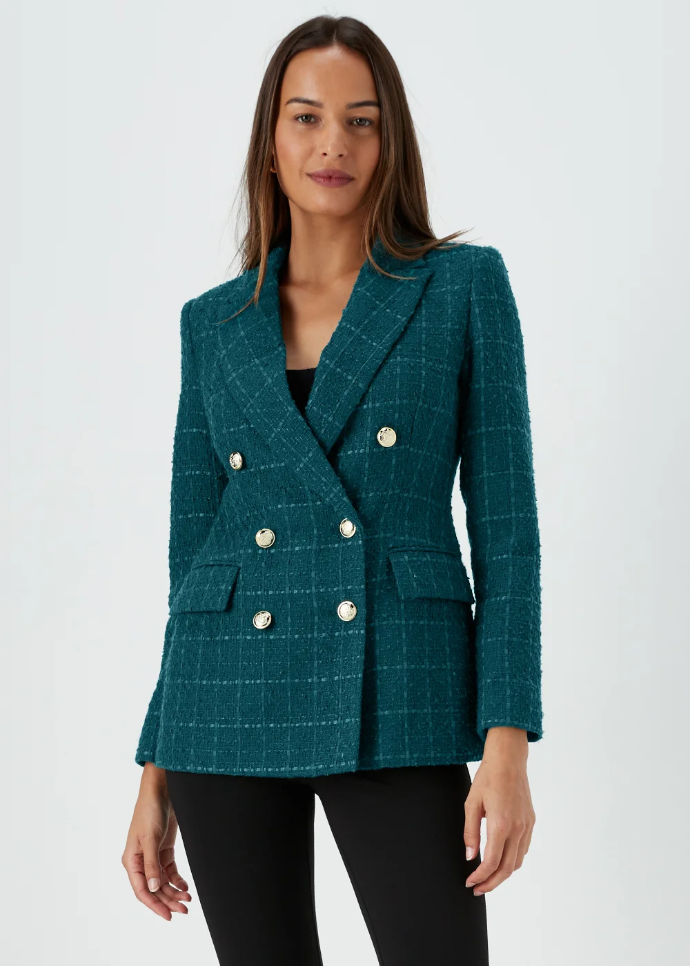 Et Vous Green Textured Blazer - 8 Image 1