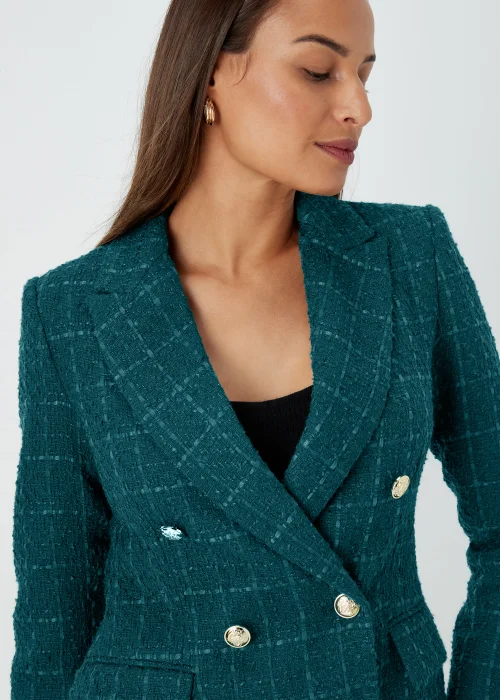 Et Vous Green Textured Blazer - 8 Image 3