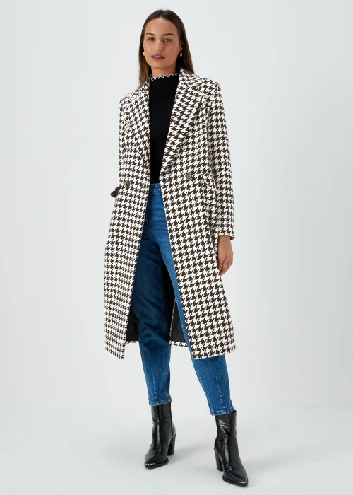 Et Vous Monochrome Dogtooth Formal Coat - 8 Image 1