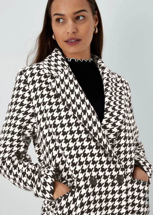 Et Vous Monochrome Dogtooth Formal Coat - 8 Image 3