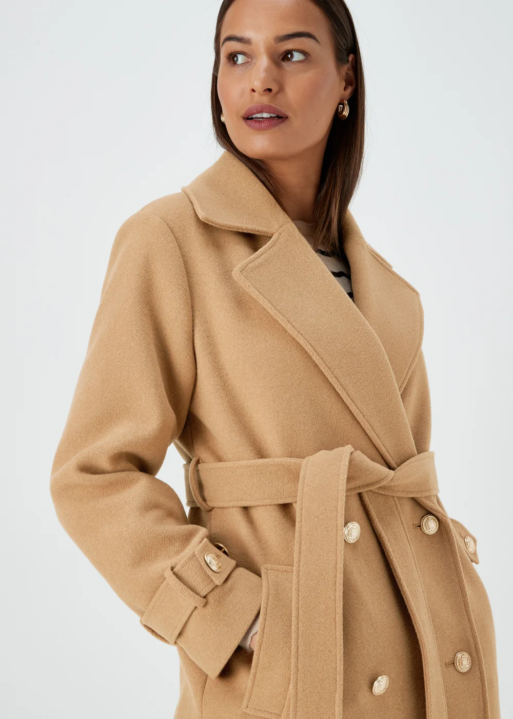 Et Vous Beige Camel Coat - 8 Image 3