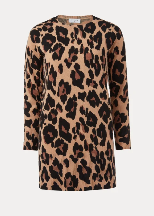 Multicoloured Animal Print Soft Tunic Dress - 8 Image 5