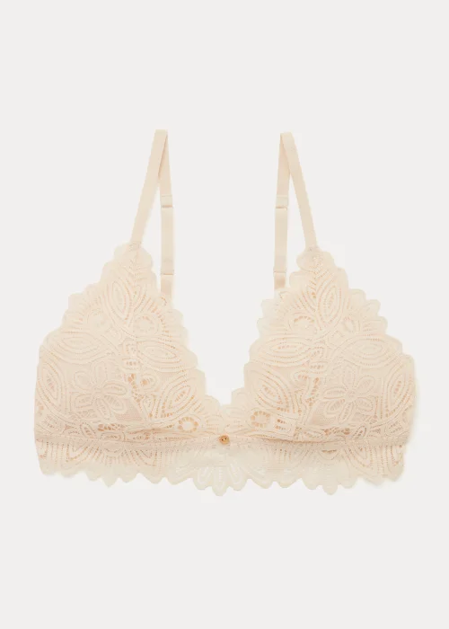 Oatmeal Crochet Lace Bralette - 32B Image 4