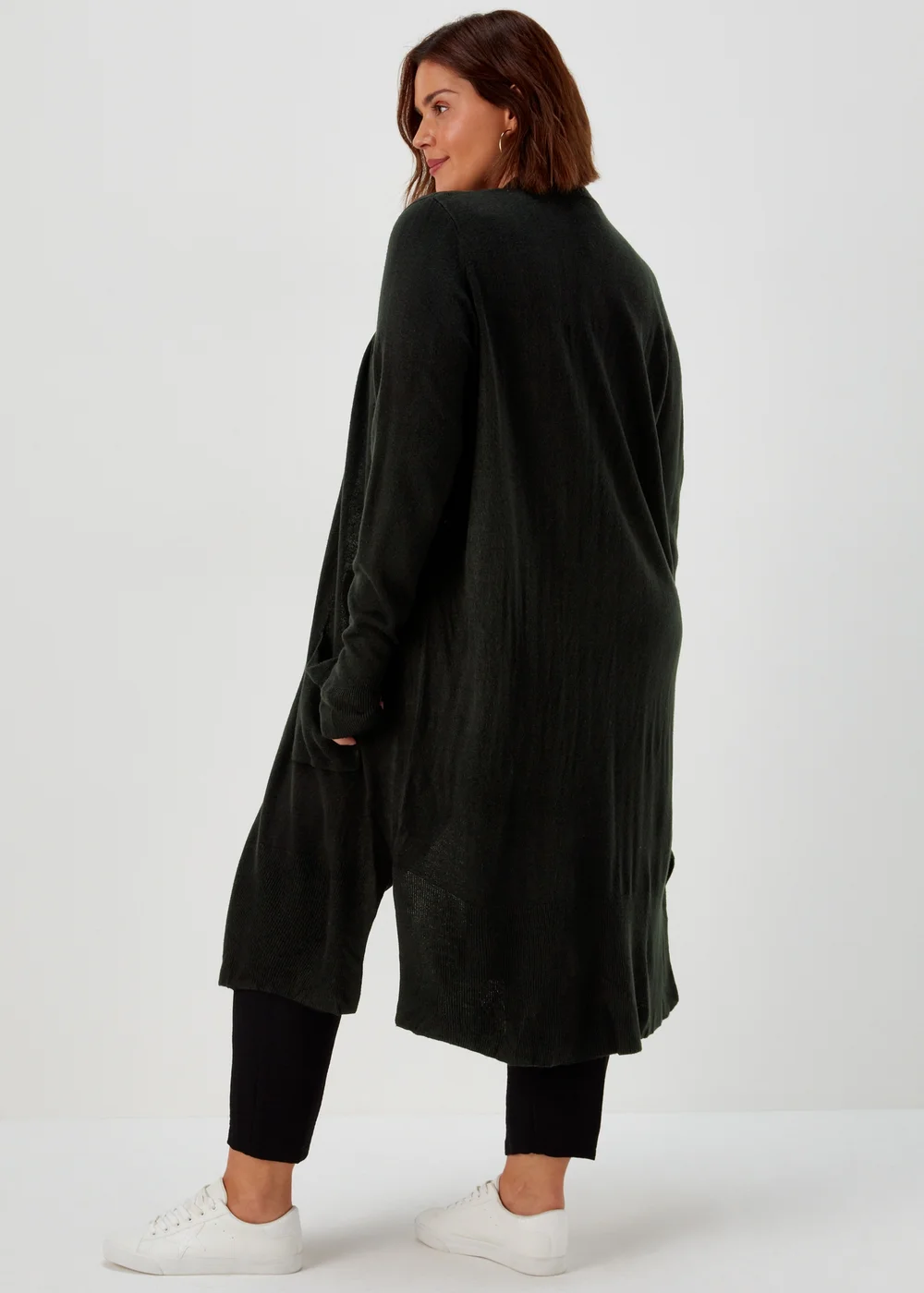Papaya Curve Black Knitted Cardigan - 18-20 Image 2