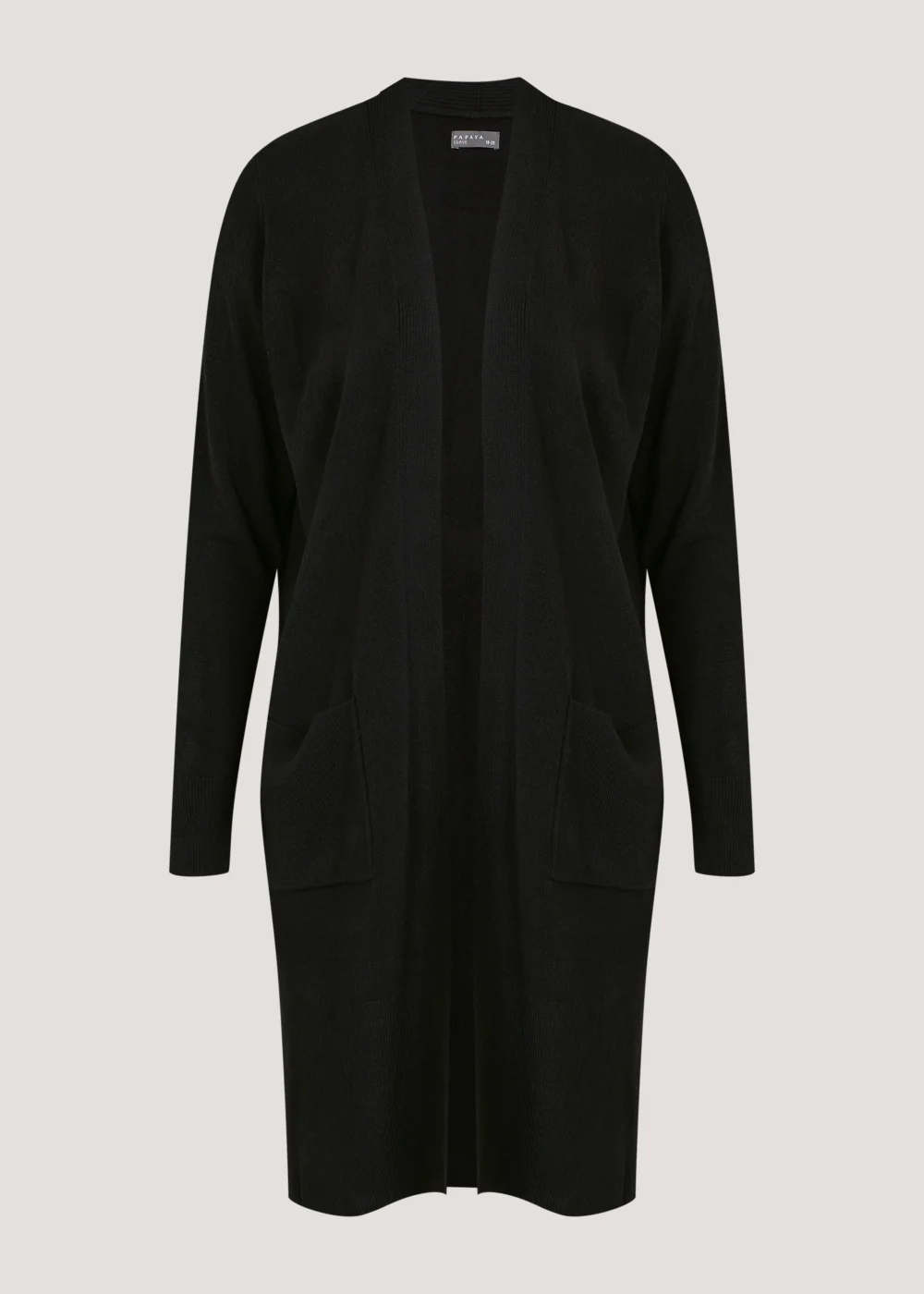 Papaya Curve Black Knitted Cardigan - 18-20 Image 5
